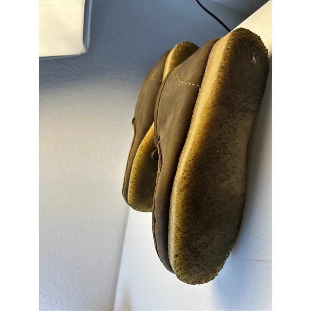 Mens Clarks Wallabee Boot - Beeswax Color, Leather, Size 11.5